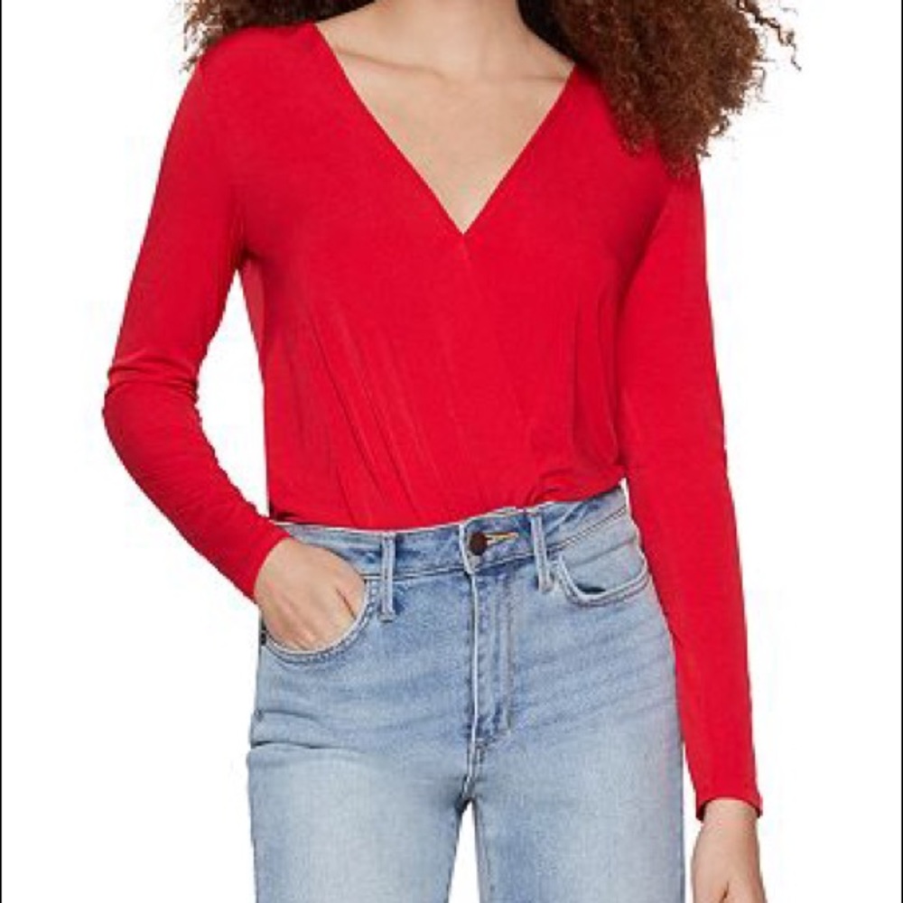 NWT BCBGeneration Surplice Bodysuit - Size XXS
